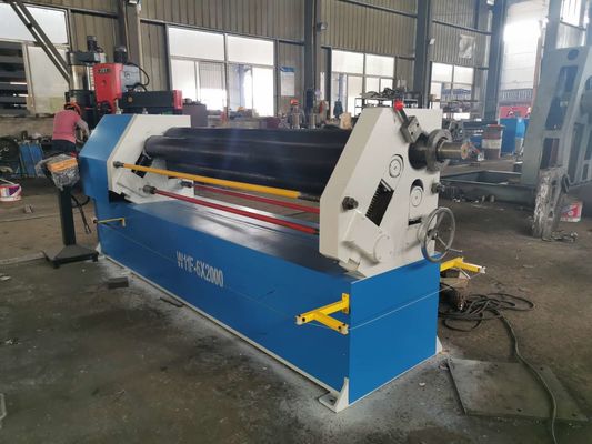 Rolos iniciais assimétricos de dobra da pitada 3 da máquina de rolamento W11F da placa pequena 2000mm